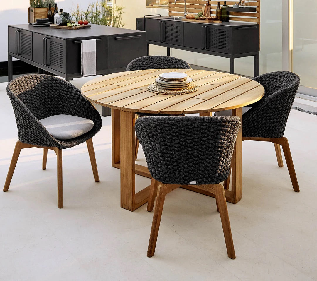 Cane-Line I Endless Esstisch 130 cm, rund