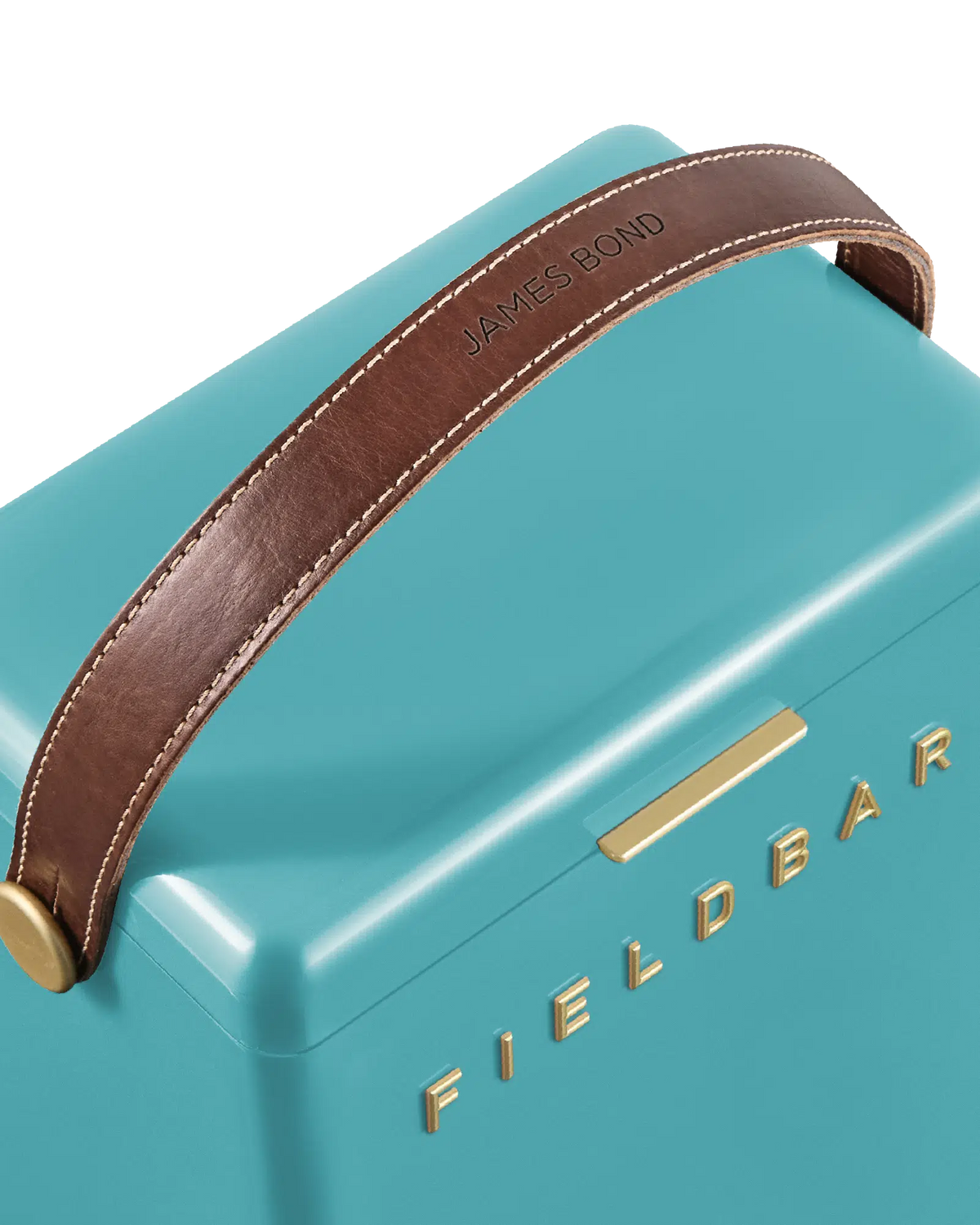 Fieldbar Drinks Box Bazaruto Blue mit Personalisierung am Griff