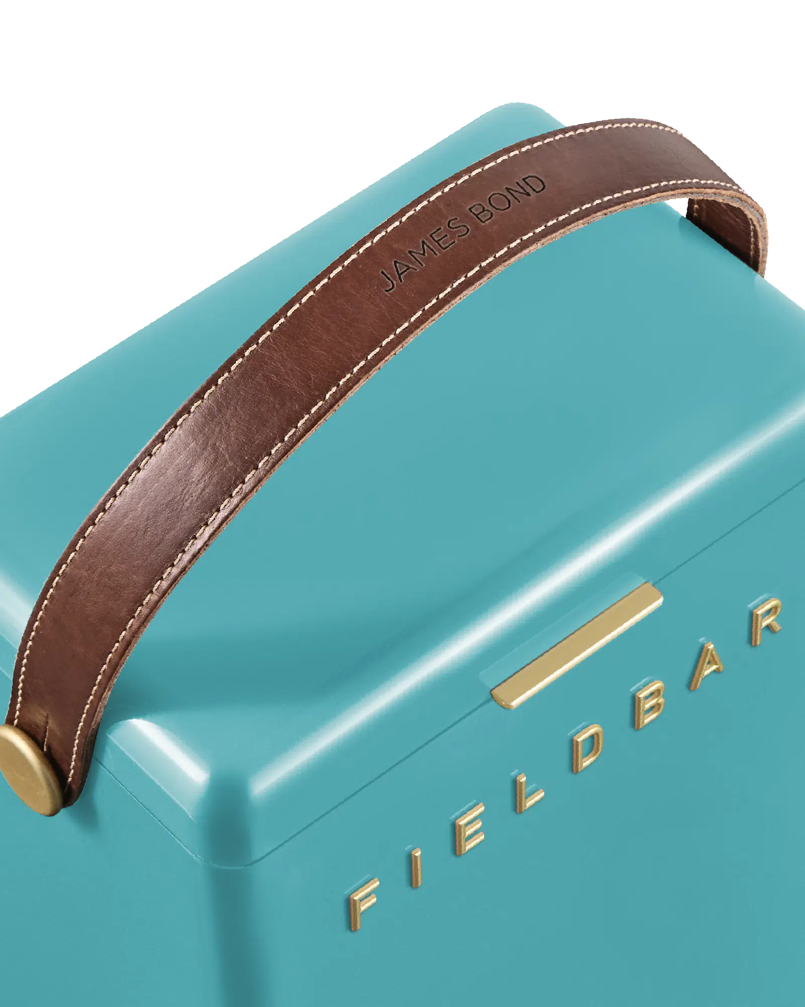 Fieldbar Drinks Box Bazaruto Blue mit Personalisierung am Griff