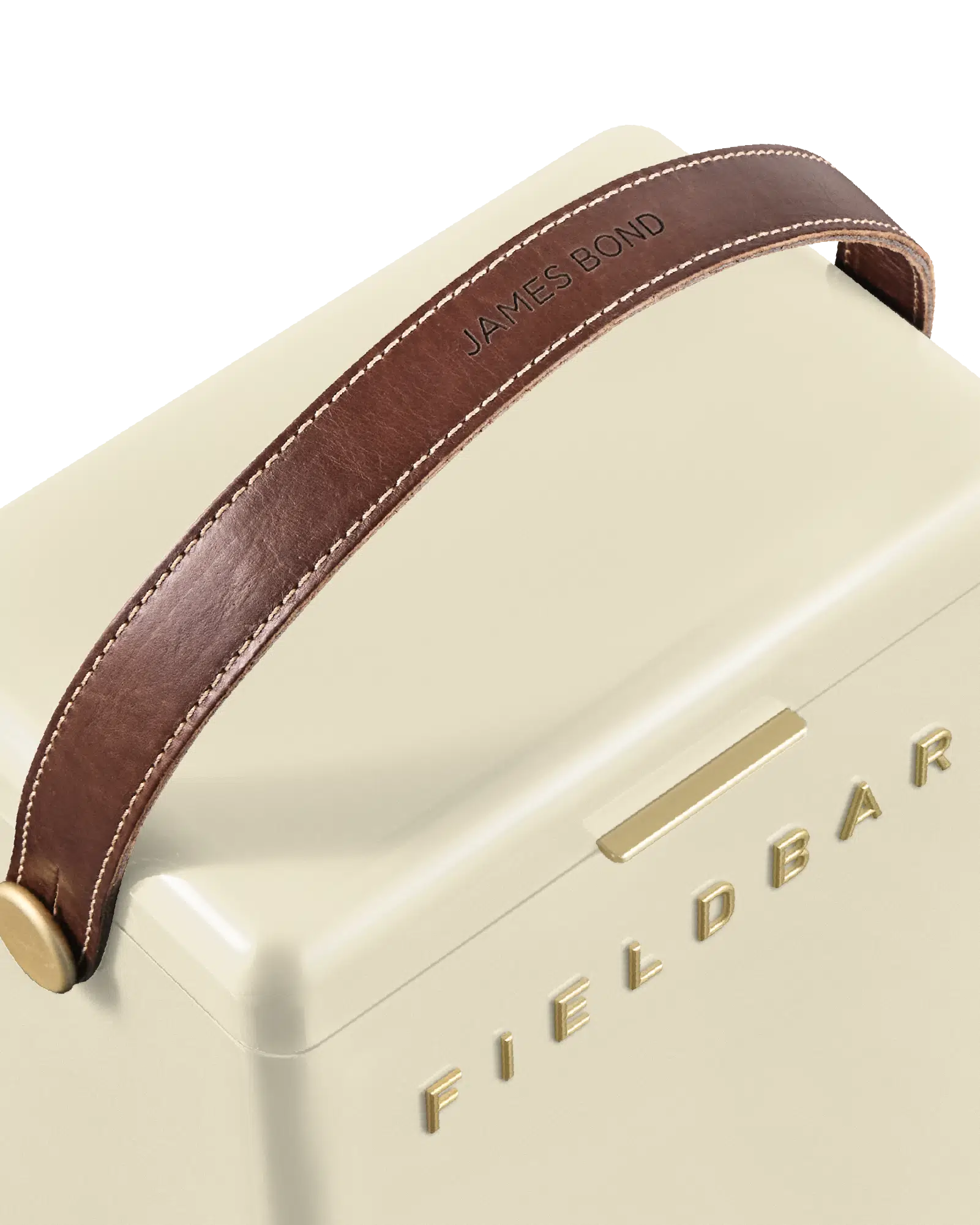 Fieldbar Drinks Box Safari White mit Personalisierung am Griff