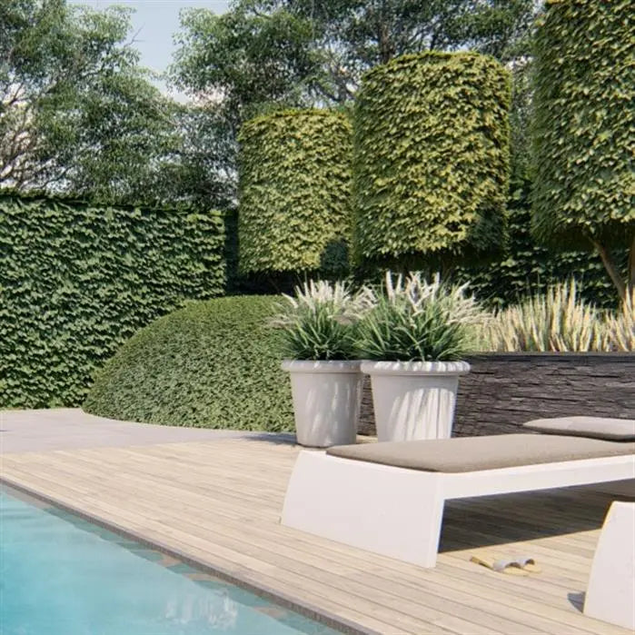 Adezz I Tube Pflanzgefäß aus beschichtetem Stahl