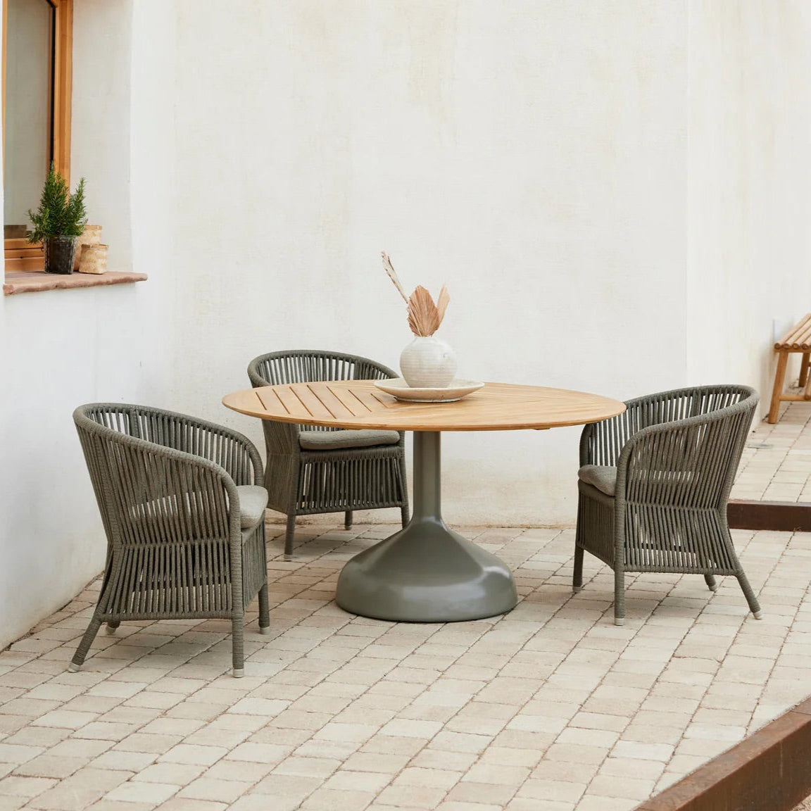 Cane-Line I Derby Stuhl mit Seilgeflecht