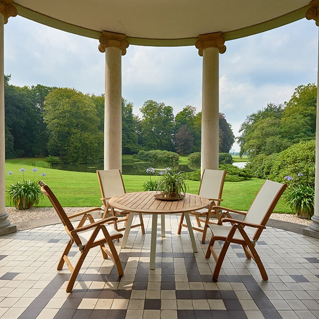 Traditional Teak I Diana Esstisch 125 cm, rund