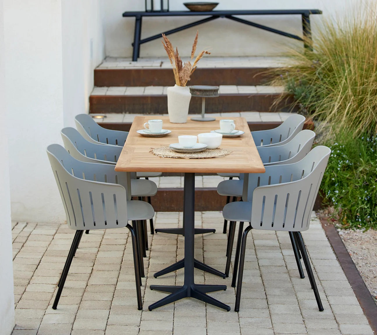 Cane-Line I Drop Bistrotisch 130 cm, rechteckig