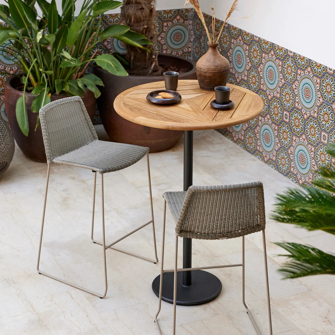 Cane-Line I Go Bartisch 80 cm, rund