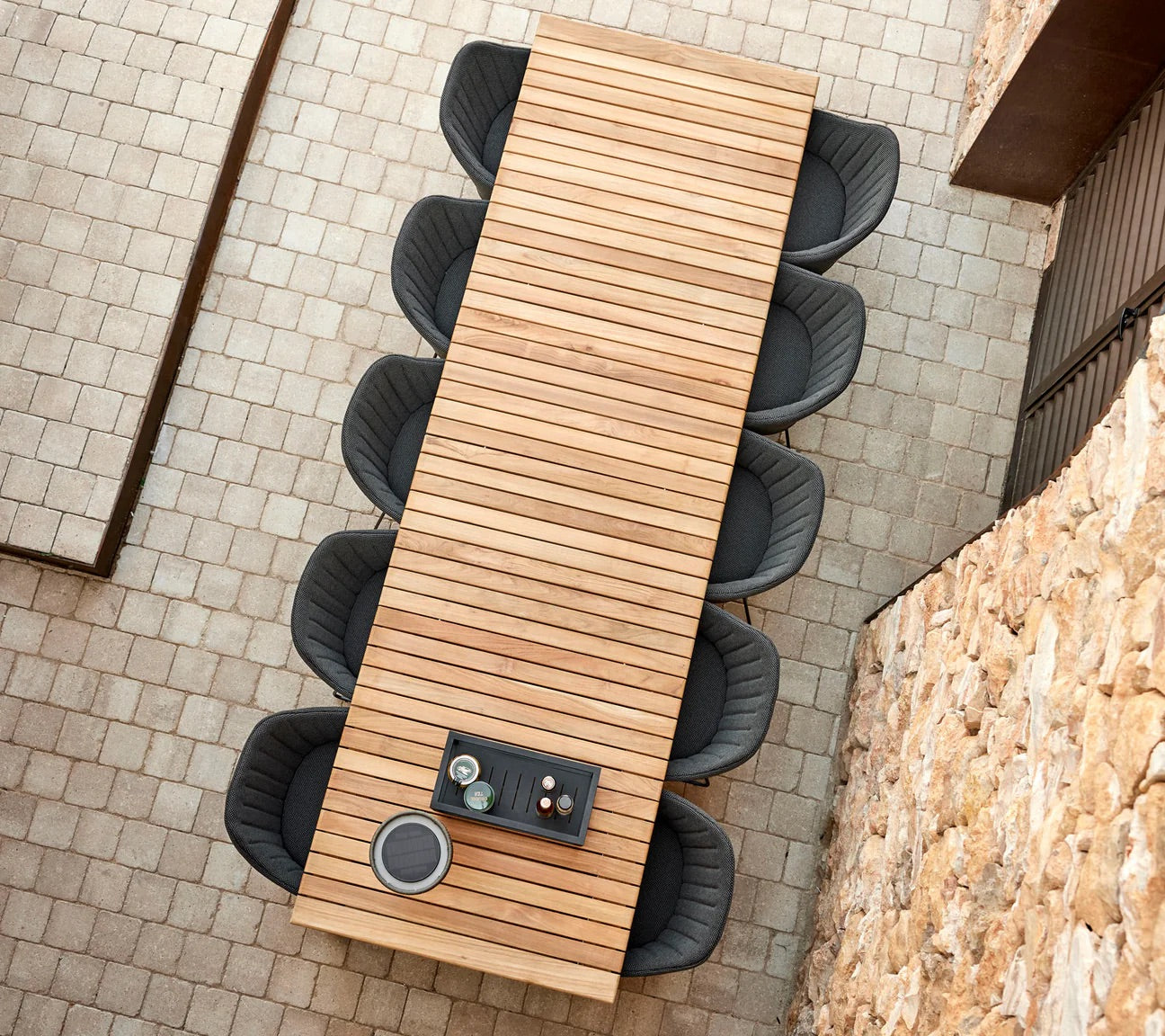 Cane-Line I Drop Esstisch 200/320 cm, ausziehbar