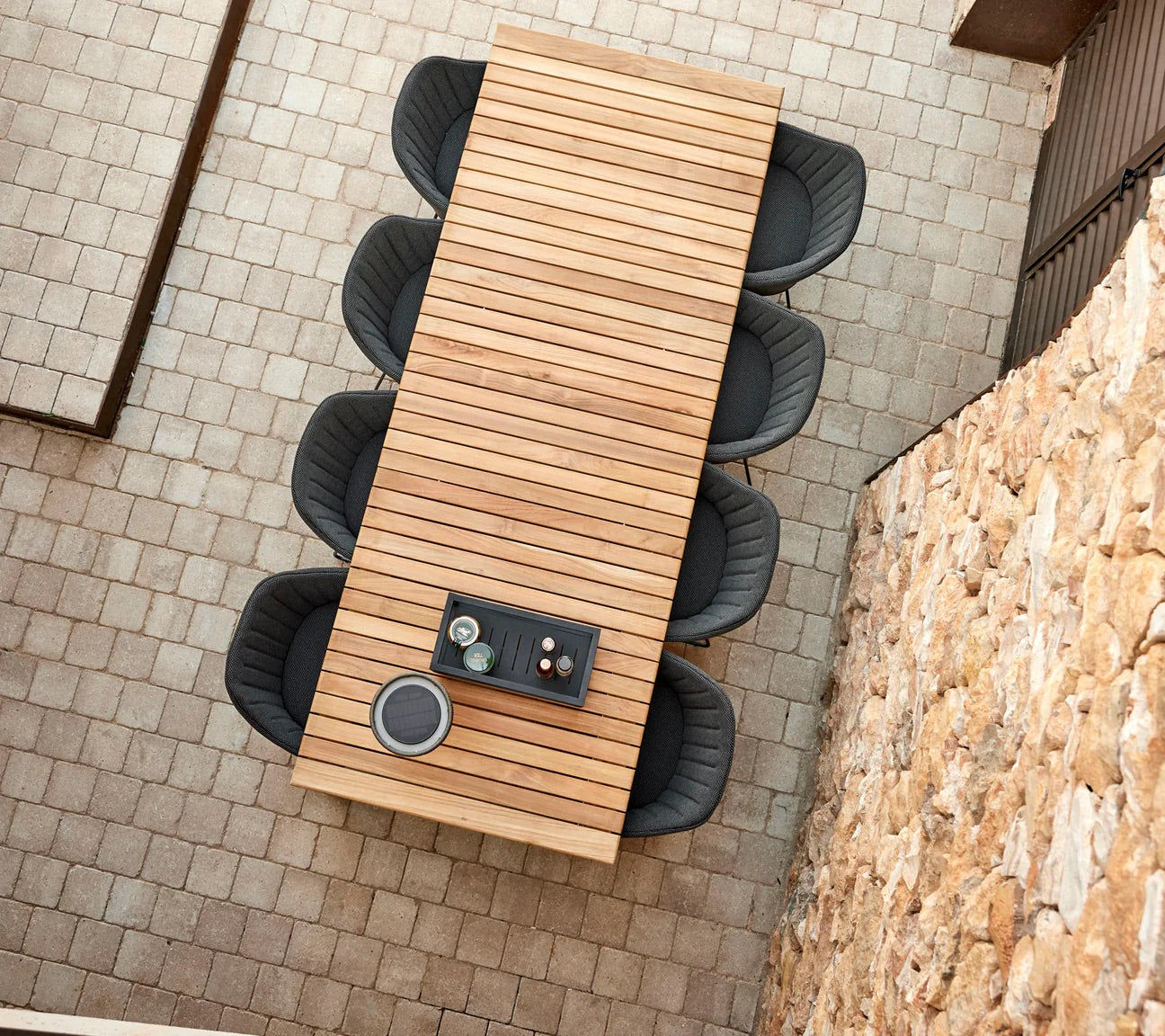 Cane-Line I Drop Esstisch 200/320 cm, ausziehbar