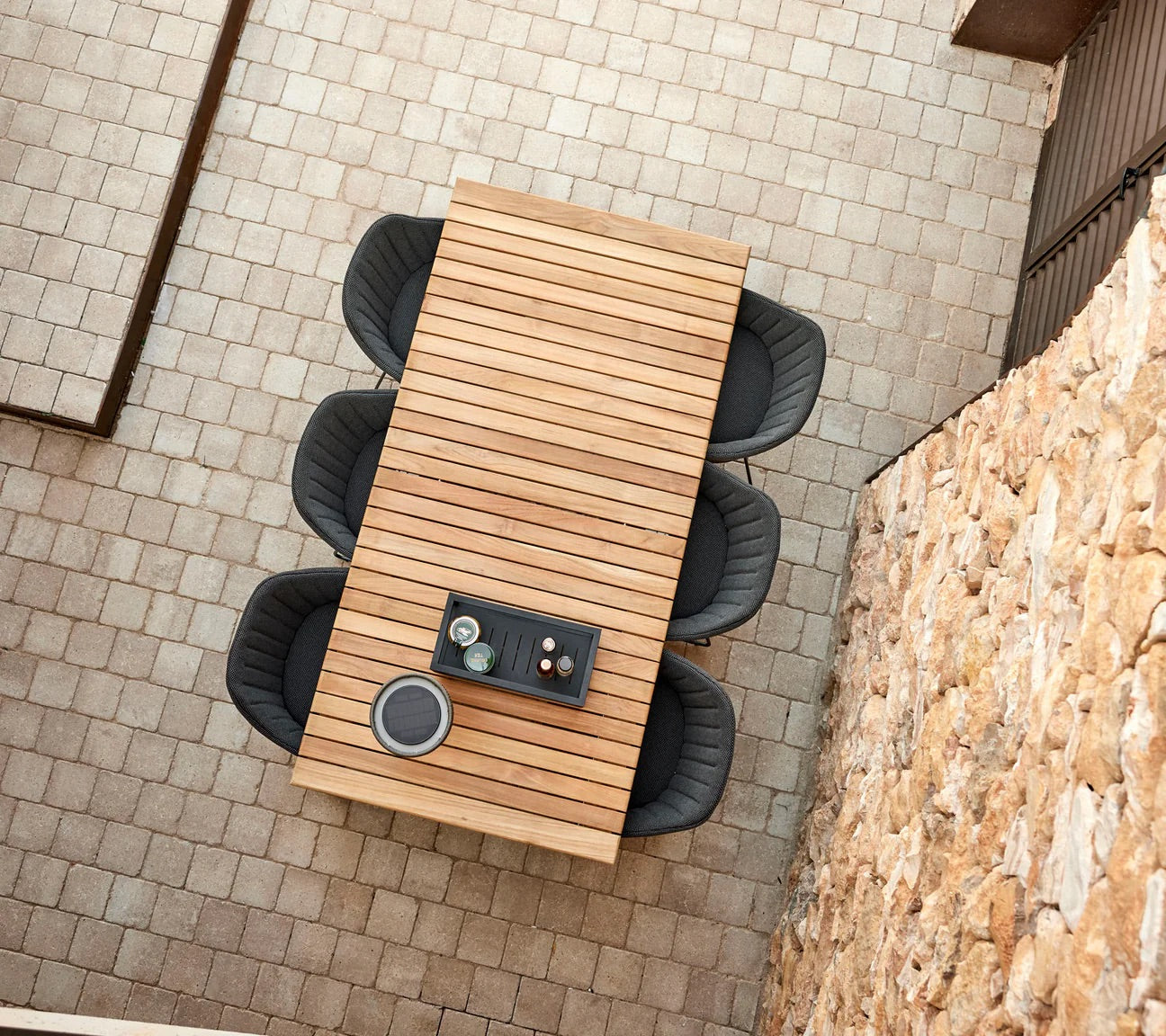 Cane-Line I Drop Esstisch 200/320 cm, ausziehbar