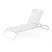 Ego Paris Marumi Sonnenliege mit Armlehne und Tablett aus Aluminium