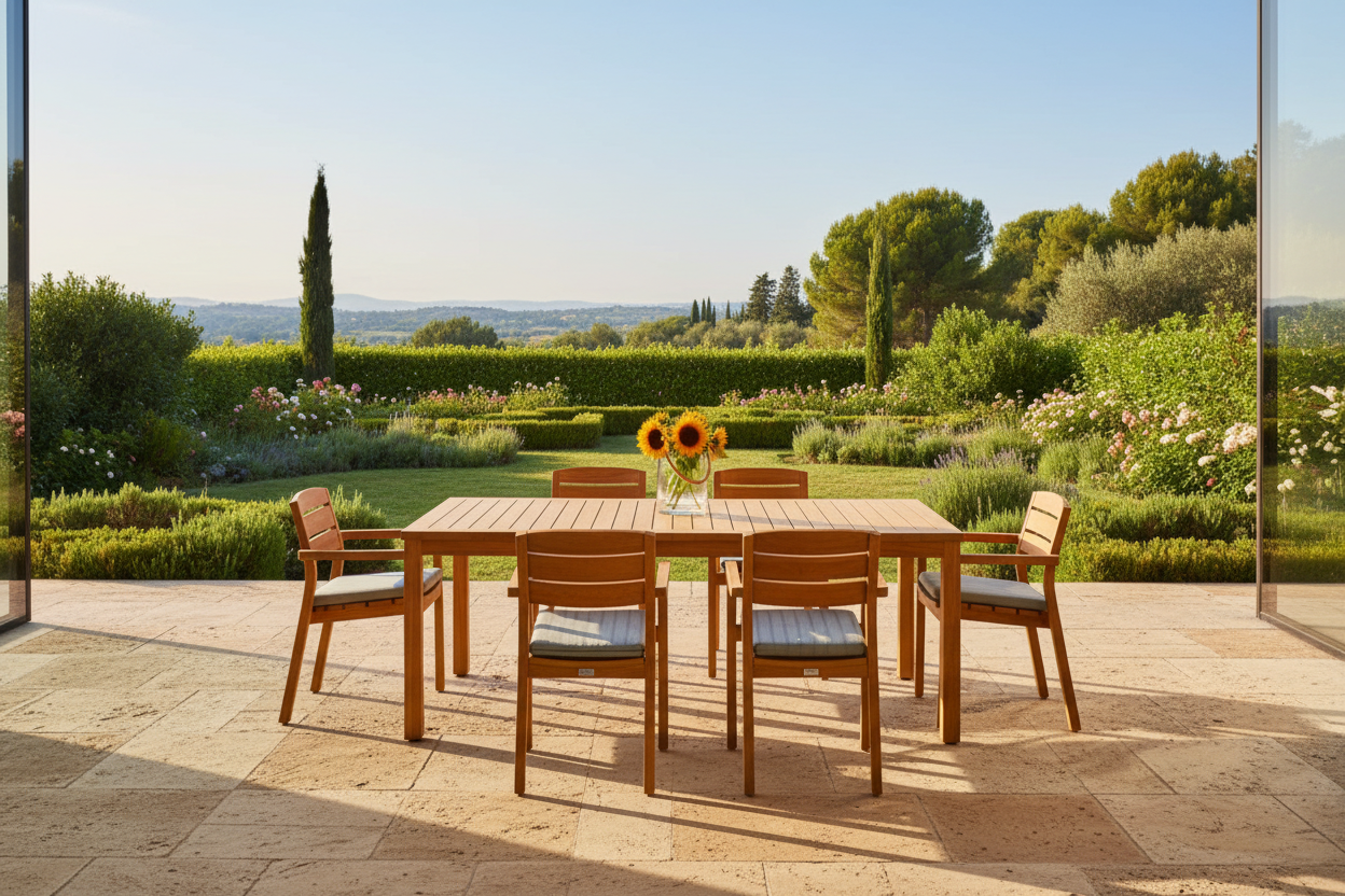 Traditional Teak Floris Esstisch 213 cm, rechteckig