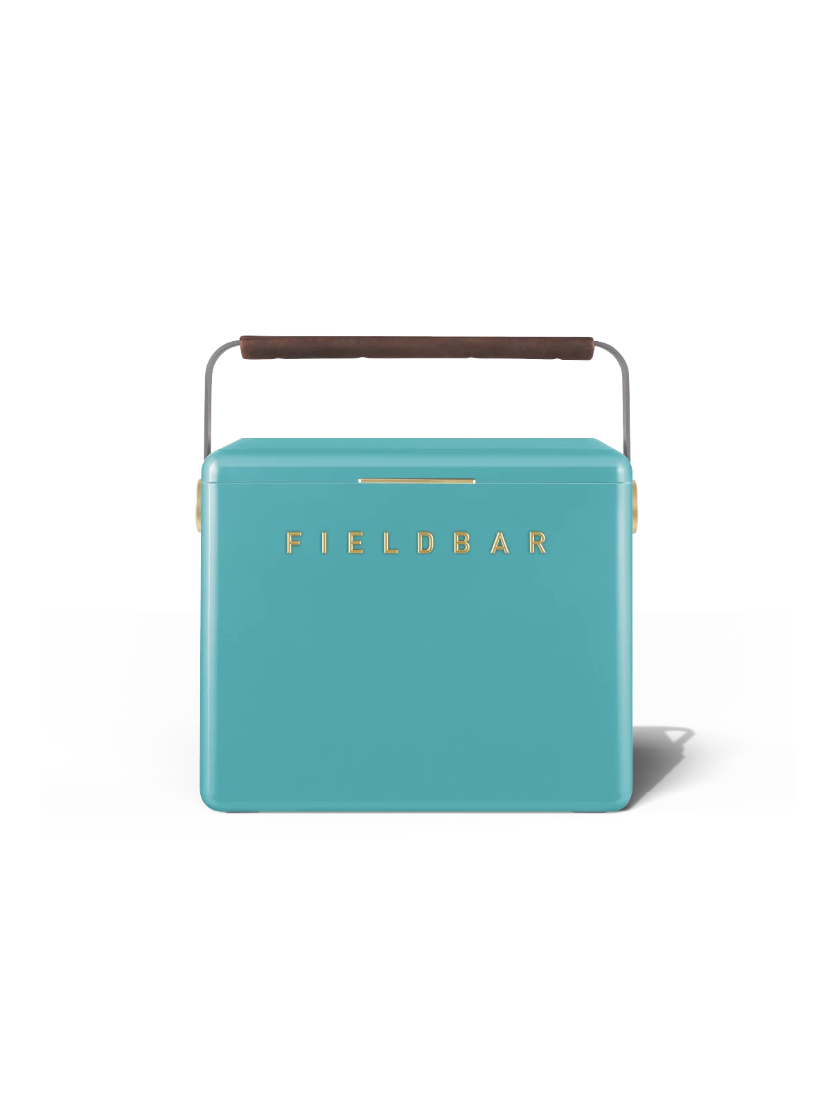 Fieldbar Gin Trunk Kühlbox Bazaruto Blue aus ABS-Komposit in leuchtendem Türkisblau