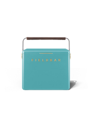Fieldbar Gin Trunk Kühlbox Bazaruto Blue aus ABS-Komposit in leuchtendem Türkisblau