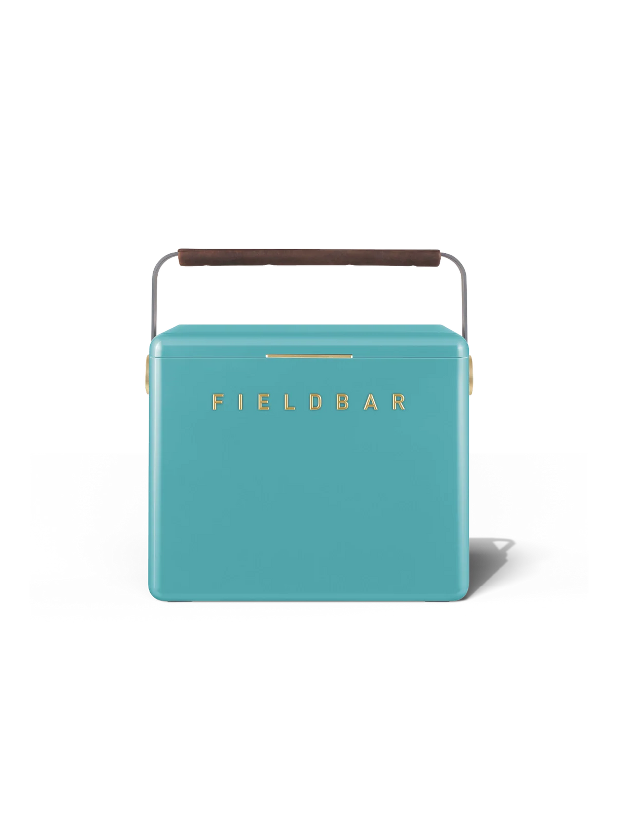 Fieldbar Gin Trunk Kühlbox Bazaruto Blue aus ABS-Komposit in leuchtendem Türkisblau