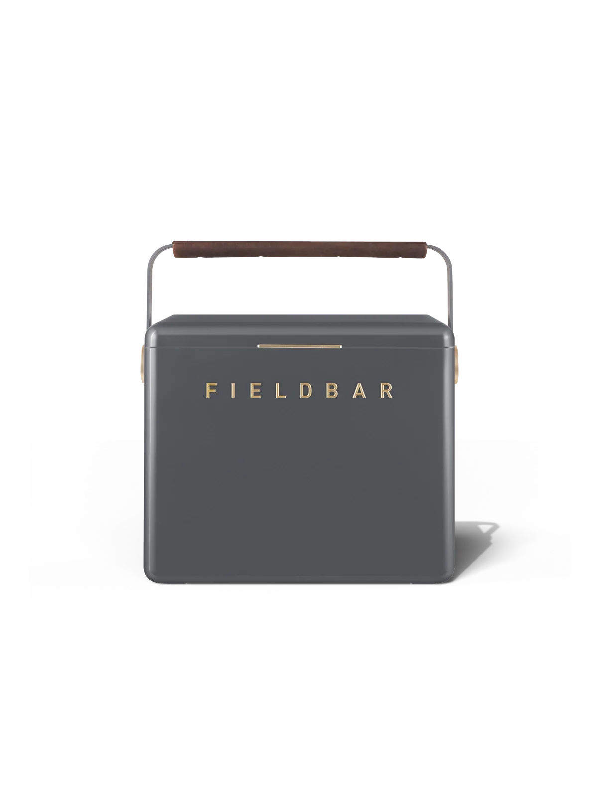 Fieldbar Gin Trunk Kühlbox Oyster Grey aus ABS-Komposit in dunklem Graphitgrau