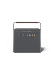 Fieldbar Gin Trunk Kühlbox Oyster Grey aus ABS-Komposit in dunklem Graphitgrau