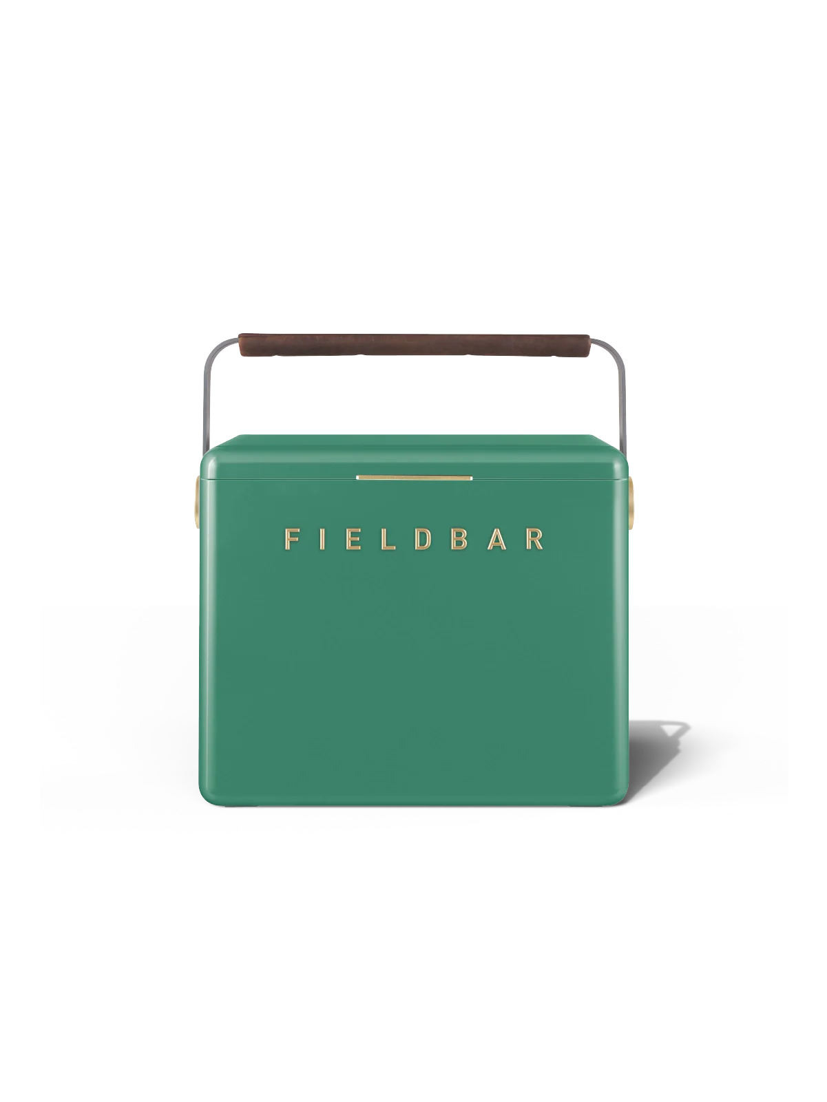Fieldbar Gin Trunk Kühlbox Parisian Green aus ABS-Komposit in frischem Jadegrün