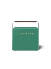 Fieldbar Gin Trunk Kühlbox Parisian Green aus ABS-Komposit in frischem Jadegrün