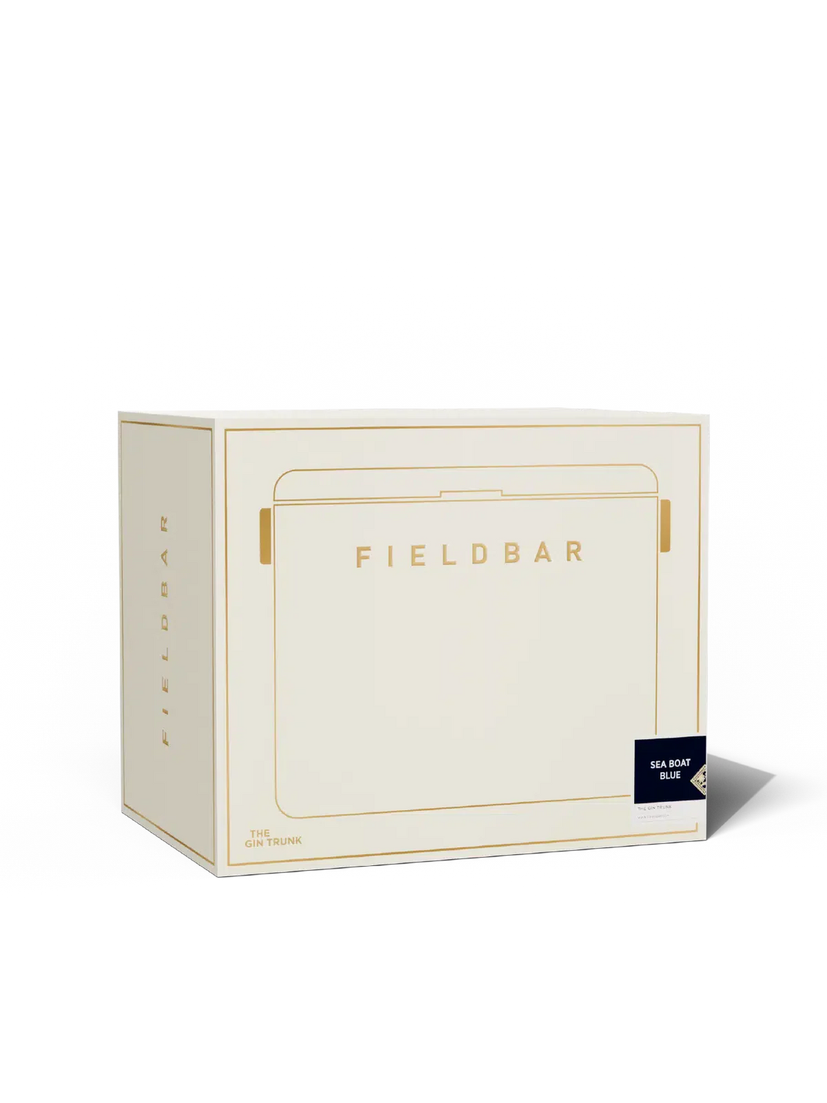 Fieldbar Gin Trunk Sea Boat Blue in Geschenkverpackung
