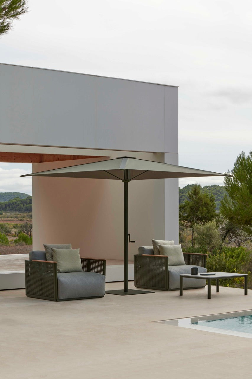 Gandia Blasco I Bali Sonnenschirm 260 cm, quadratisch