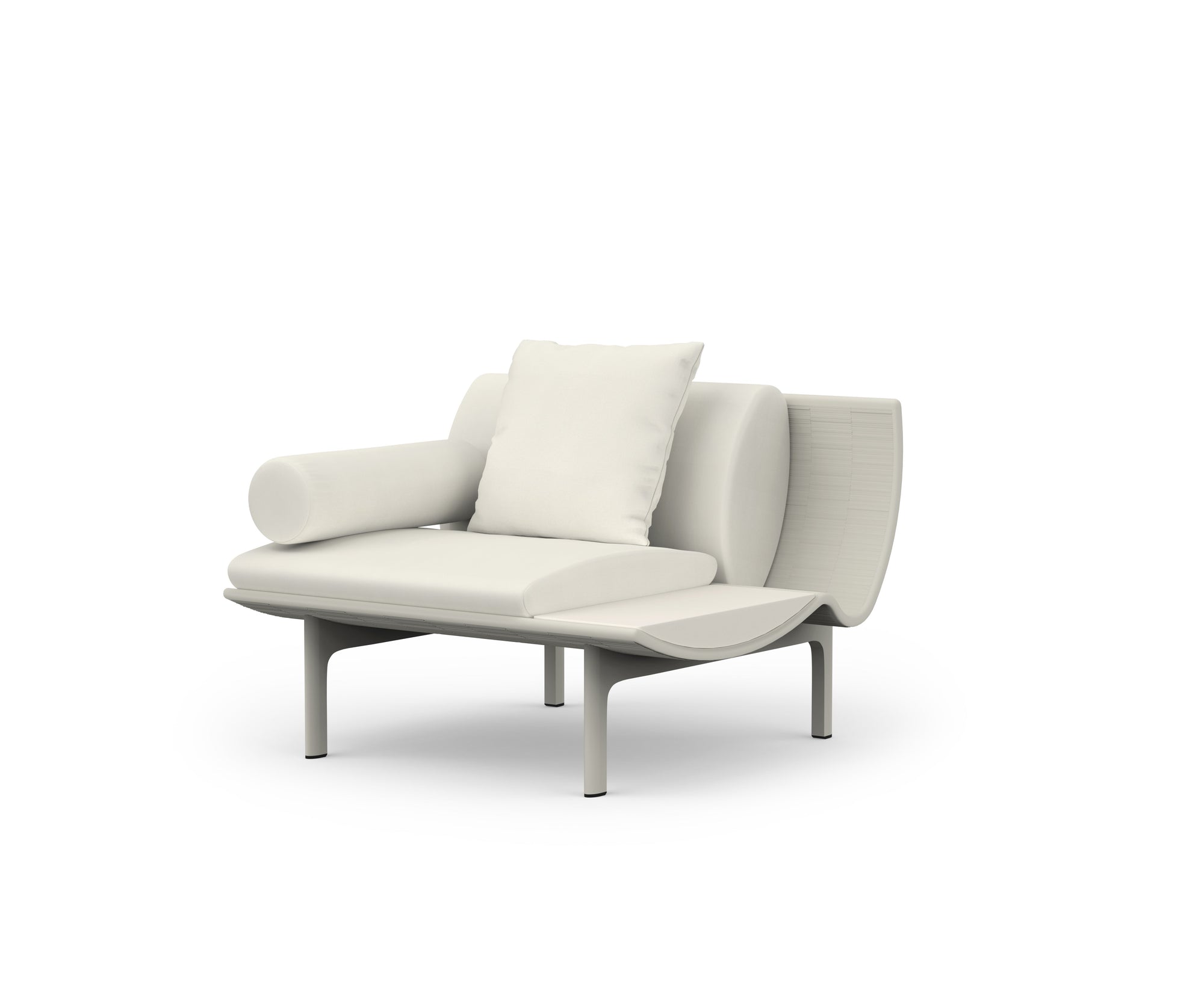 Gandia Blasco I Dunne Sessel mit Ablagetisch