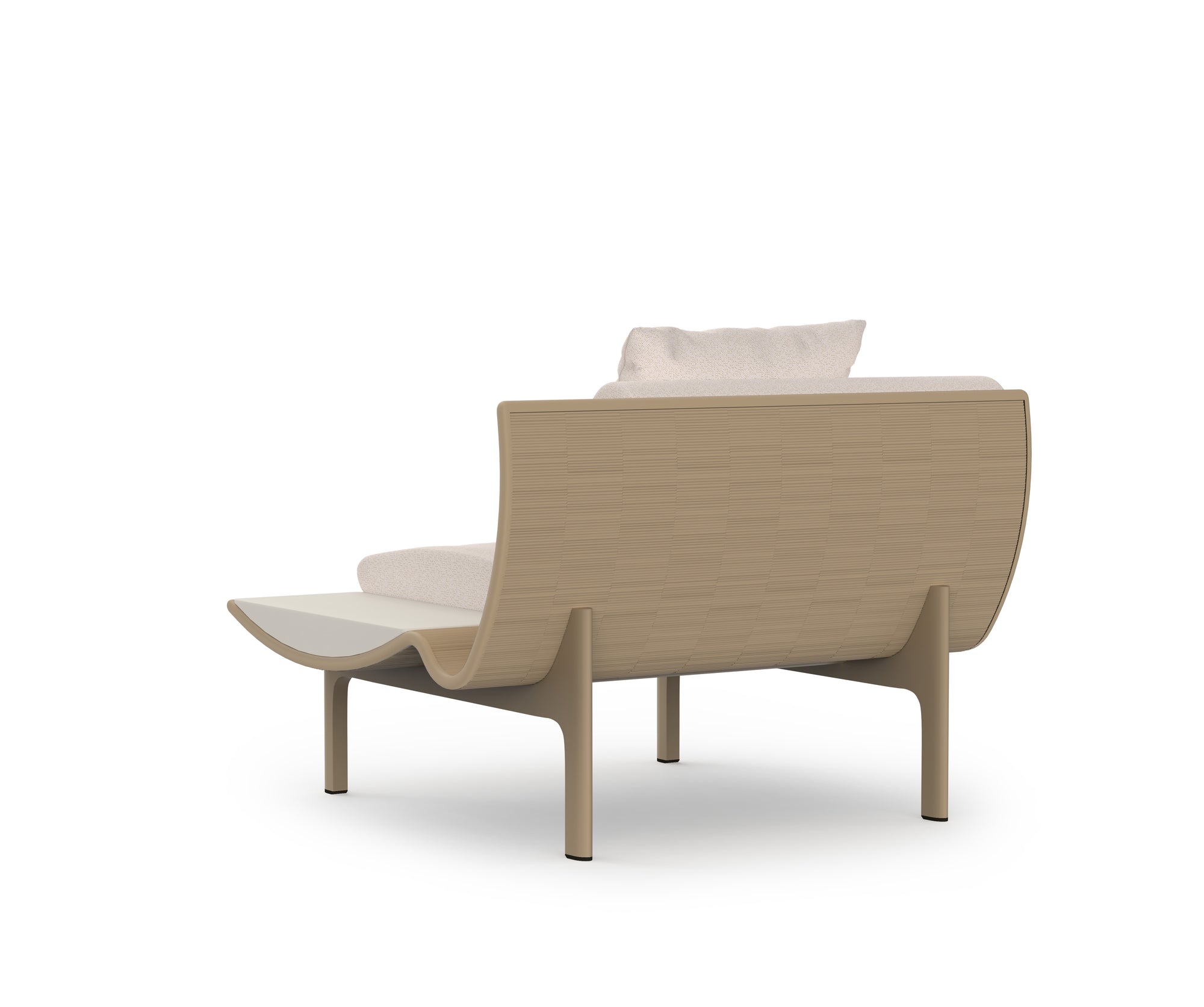 Gandia Blasco I Dunne Sessel mit Ablagetisch