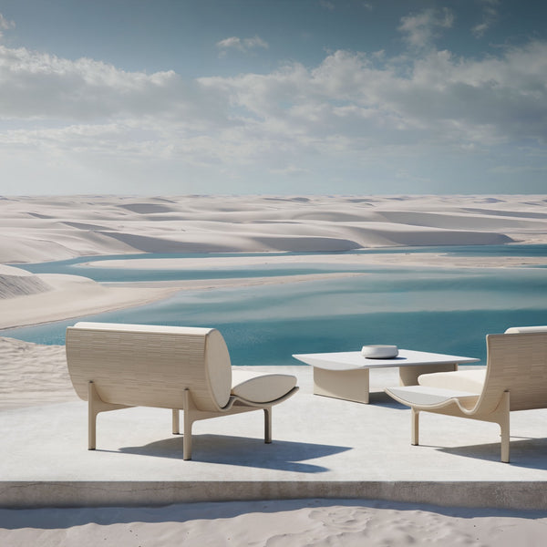 Gandia Blasco I Dunne Loungetisch 105 cm, quadratisch