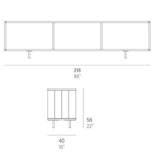 Gandia Blasco GB Modular Sideboard Maße