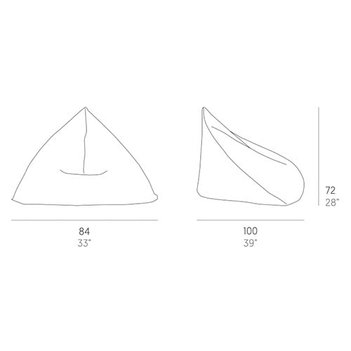 Gandia Blasco Sail Sitzsack Mini Maße