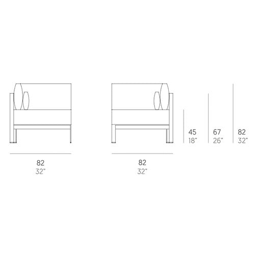Gandia Blasco Solanas Ecksofa Sectional 6 Maße