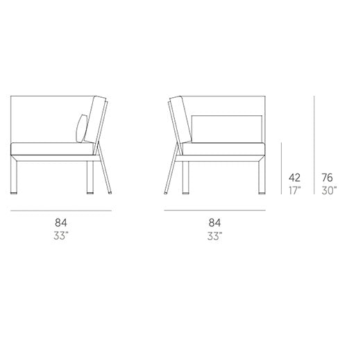 Gandia Blasco Timeless Sectional 6 Ecksofa Maße