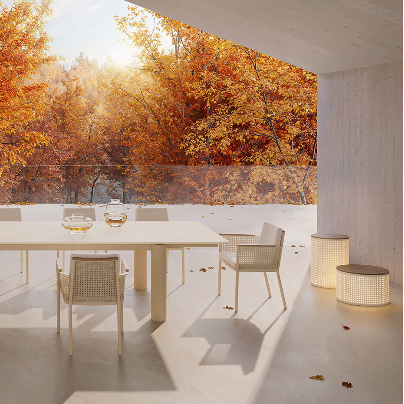 Gandia Blasco I Bosc Beistelltisch/Lampe 42 cm, rund