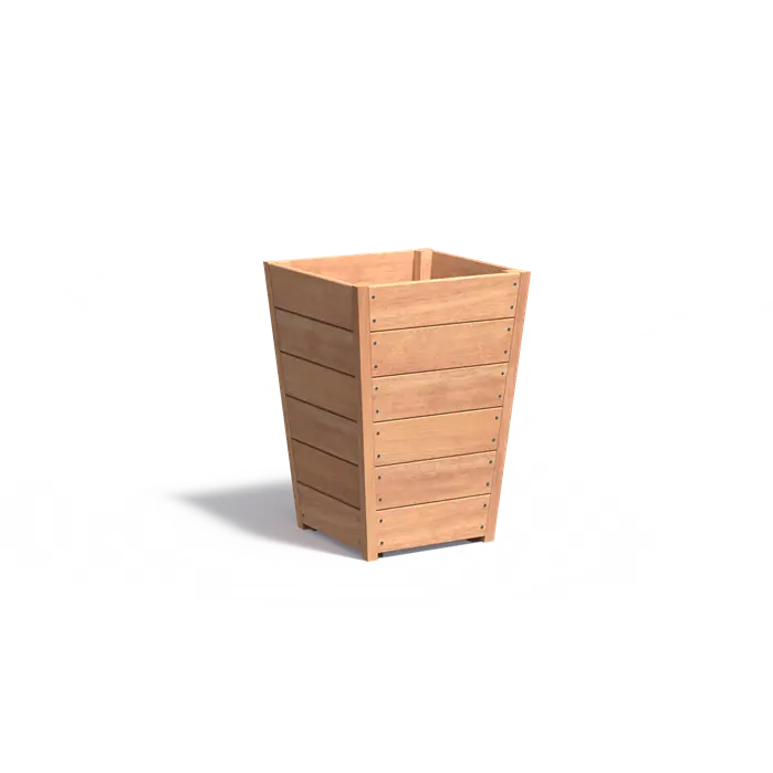 Mit der Zeit verändert sich die Farbe des Holzes in ein edles Grau, ohne die Qualität zu beeinträchtigen.