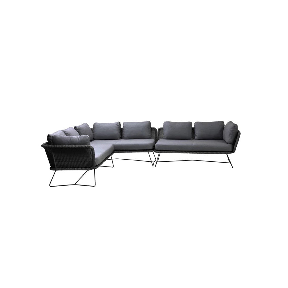 Cane-Line I Horizon großes modulares Ecksofa