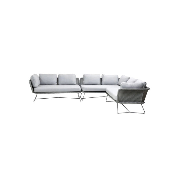Cane-Line I Horizon großes modulares Ecksofa