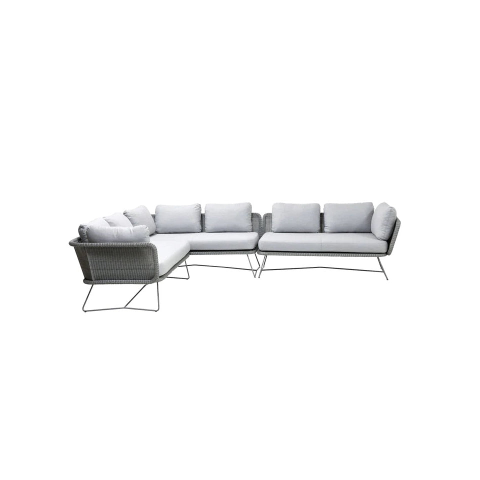 Cane-Line I Horizon großes modulares Ecksofa