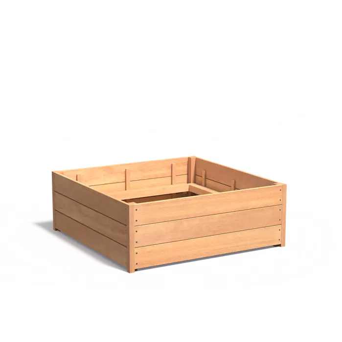 Adezz I Carrez aus Hartholz, quadratisch