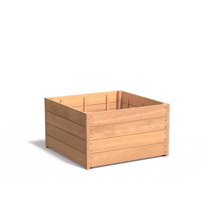 Adezz I Carrez aus Hartholz, quadratisch