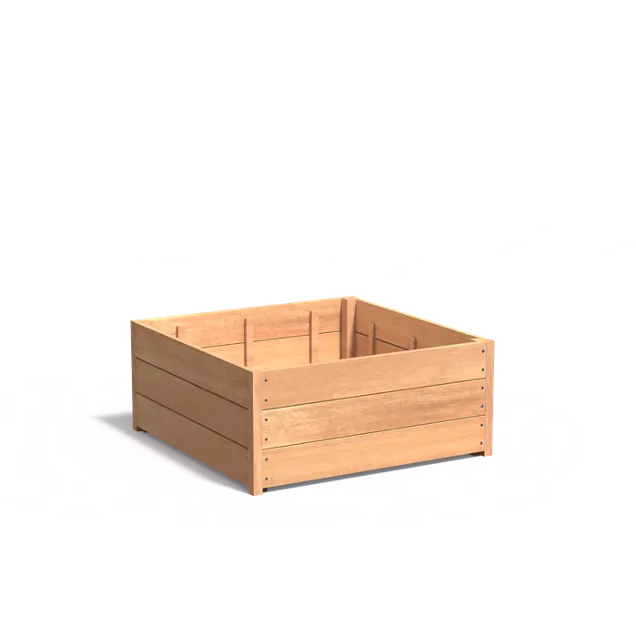 Adezz I Carrez aus Hartholz, quadratisch