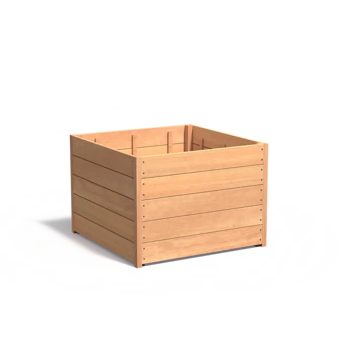 Adezz I Carrez aus Hartholz, quadratisch