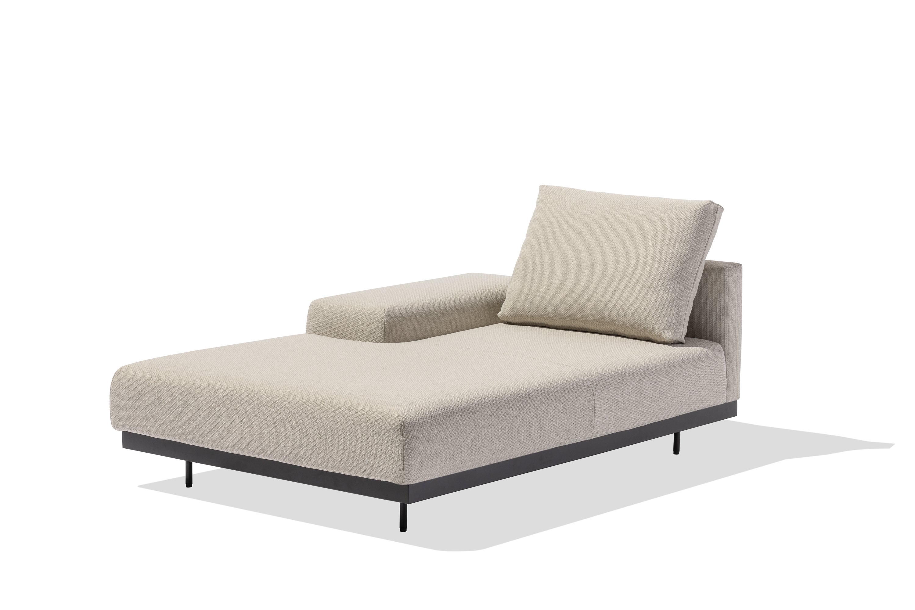 Todus I Dongo Chaiselongue mit niedriger Armlehne rechts