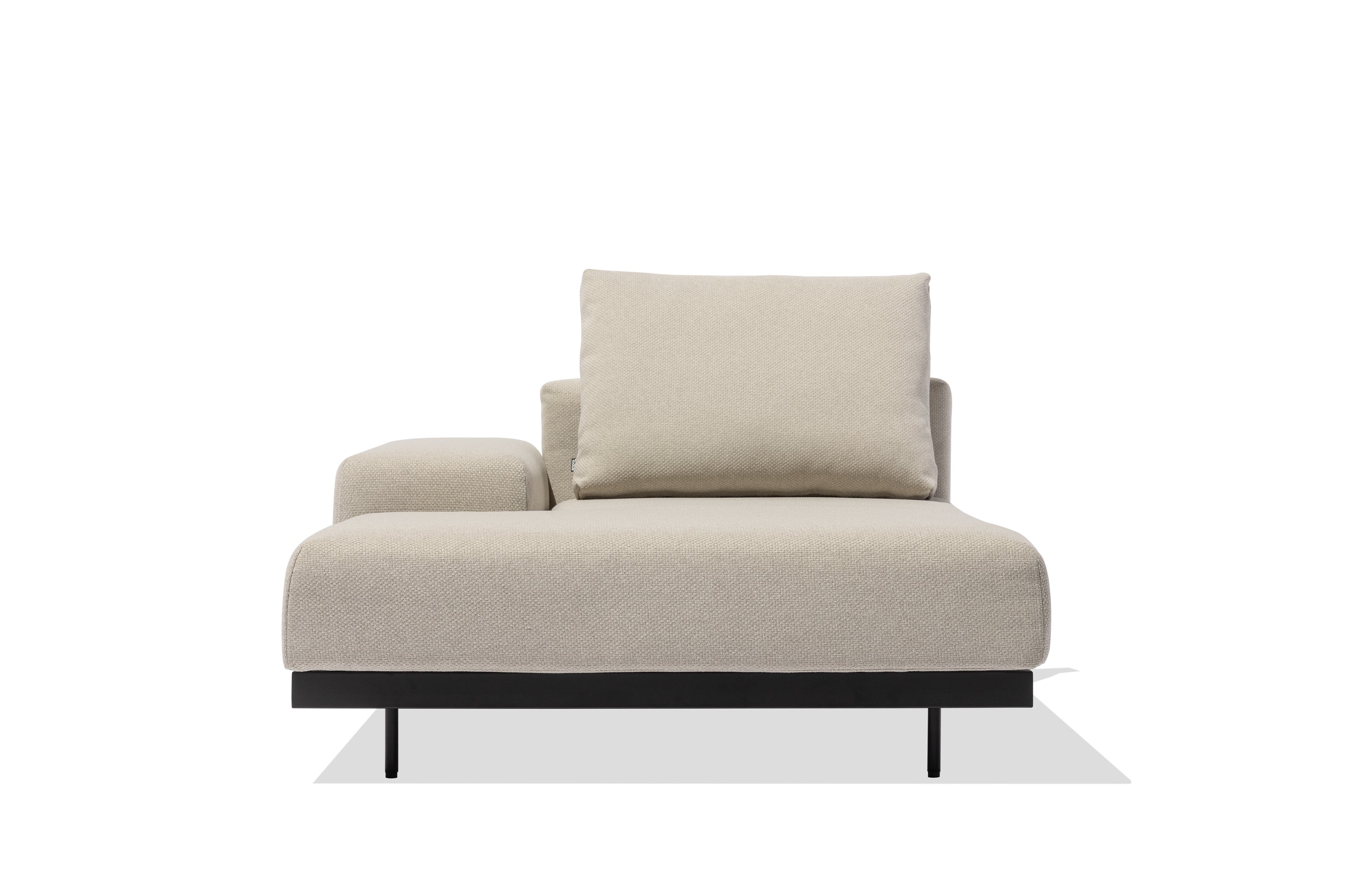 Todus I Dongo Chaiselongue mit niedriger Armlehne rechts