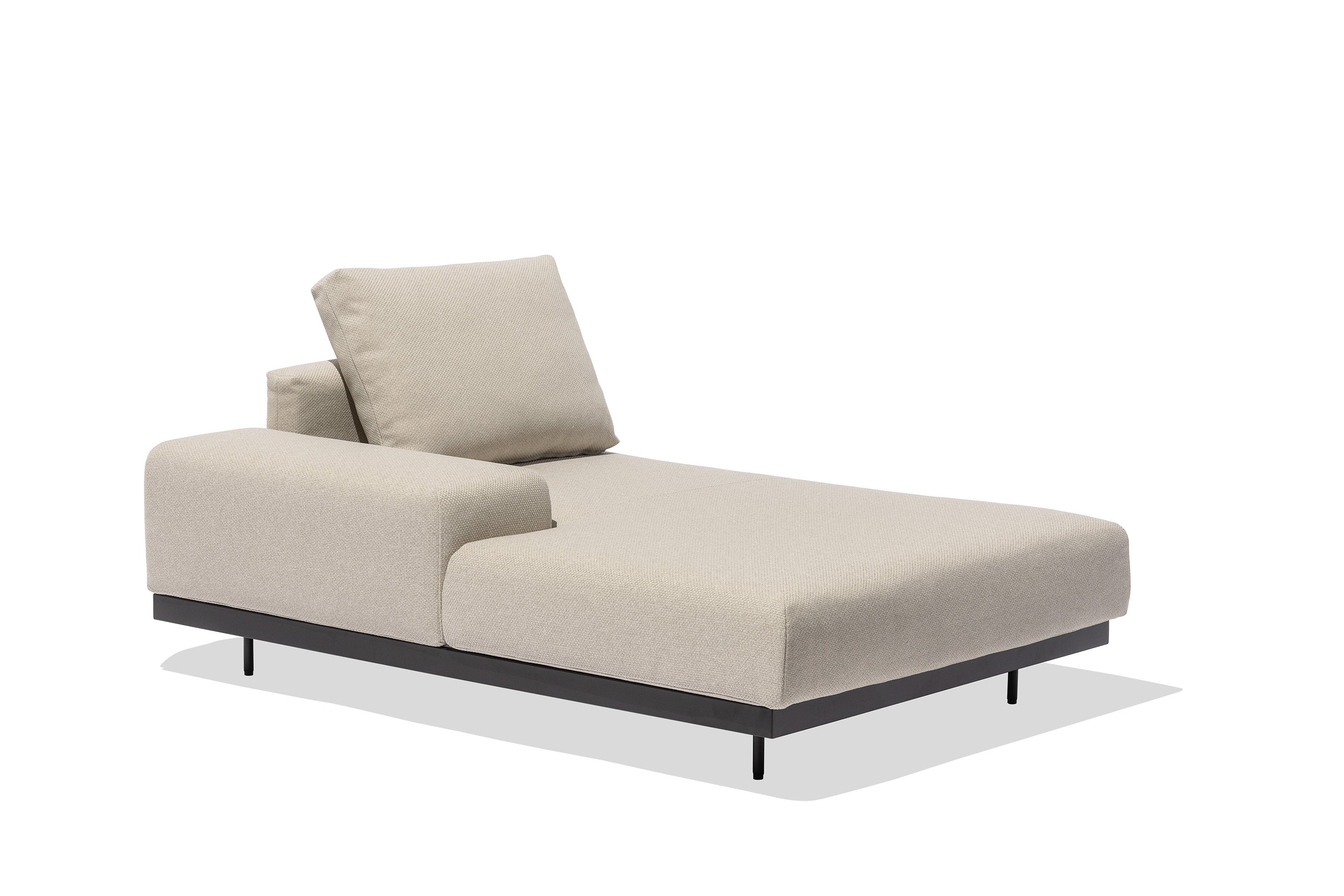 Todus I Dongo Chaiselongue mit niedriger Armlehne rechts