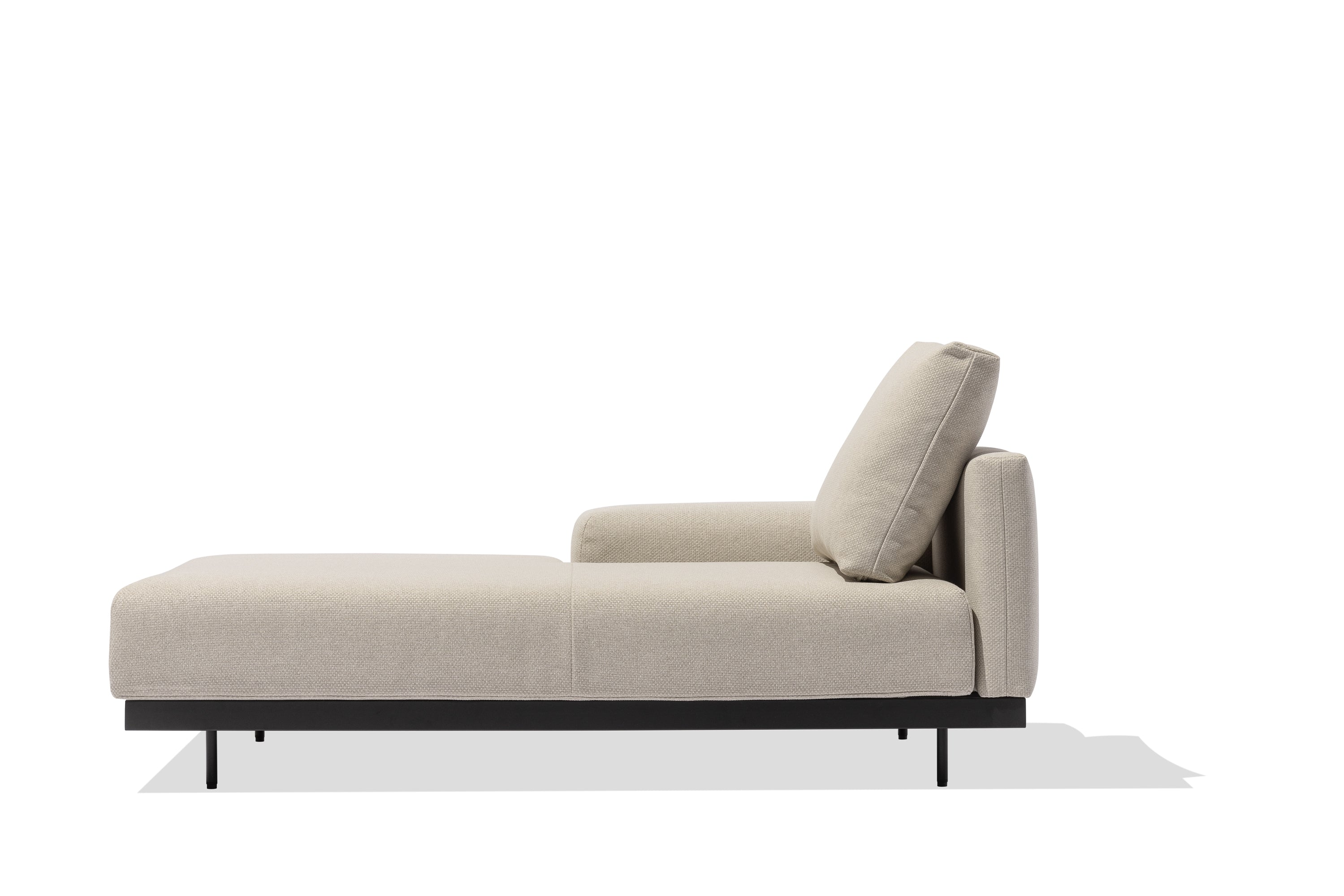 Todus I Dongo Chaiselongue mit niedriger Armlehne rechts