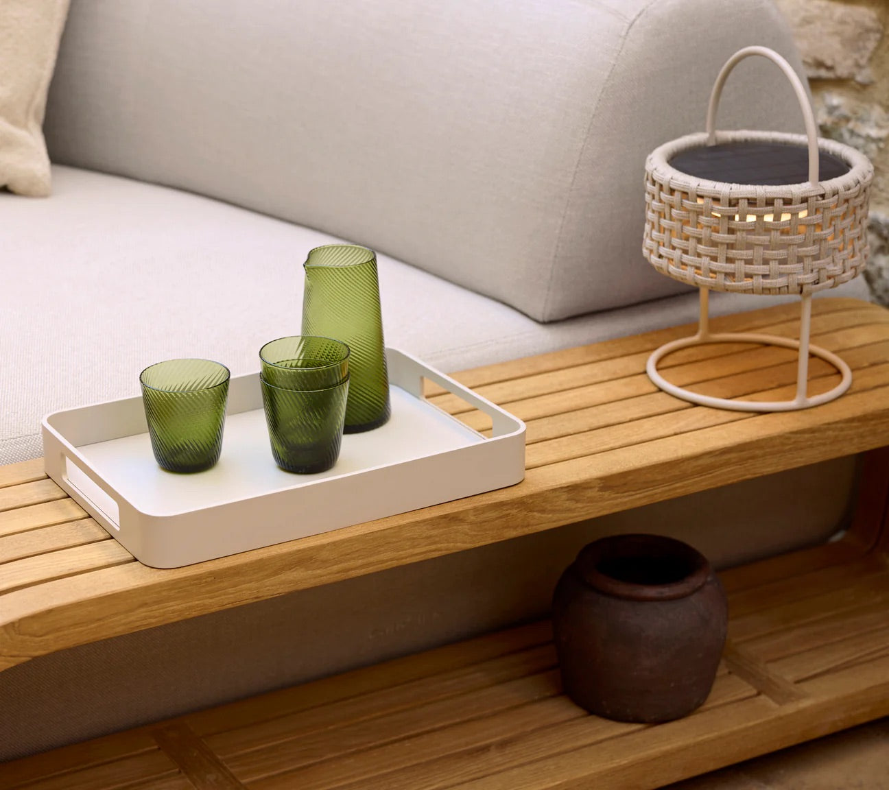 Cane-Line I Mellow Couchtisch 120 cm, rechteckig