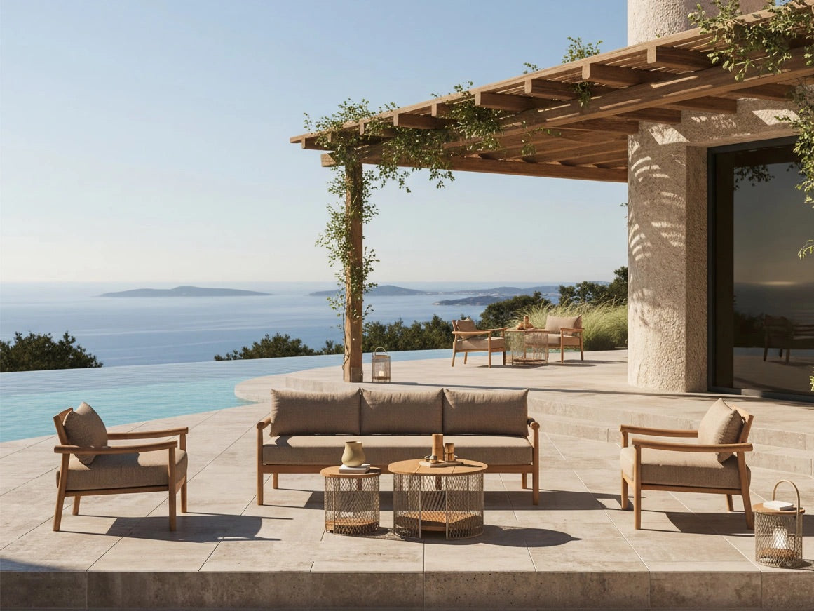 Traditional Teak Isabella Loungesessel – Bild 8