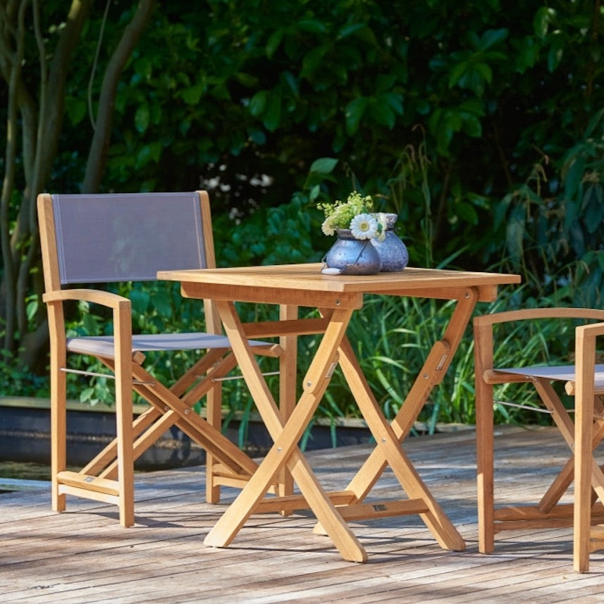 Traditional Teak I Alexia Klapptisch 70 cm, quadratisch