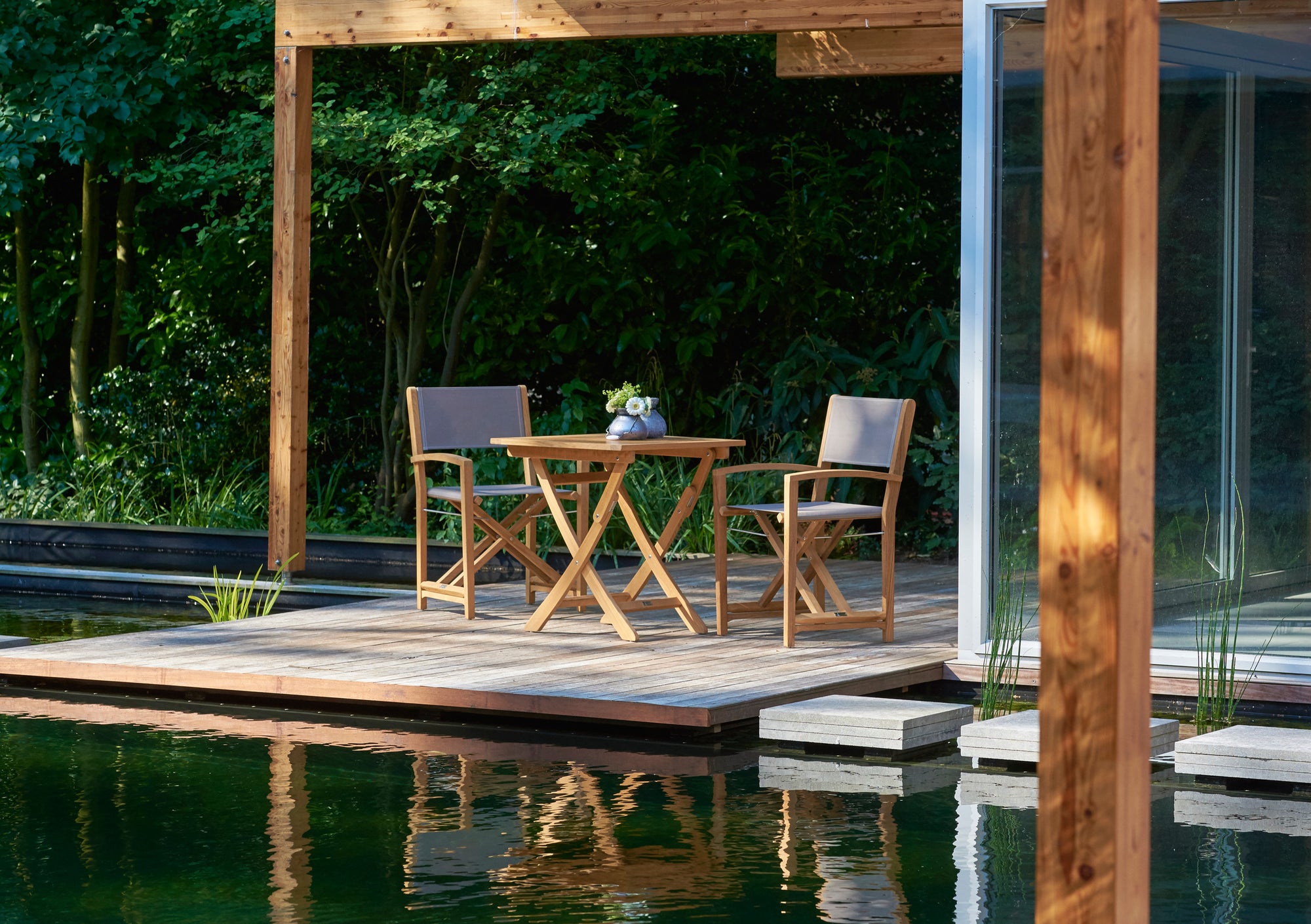 Traditional Teak I Alexia Klapptisch 70 cm, quadratisch