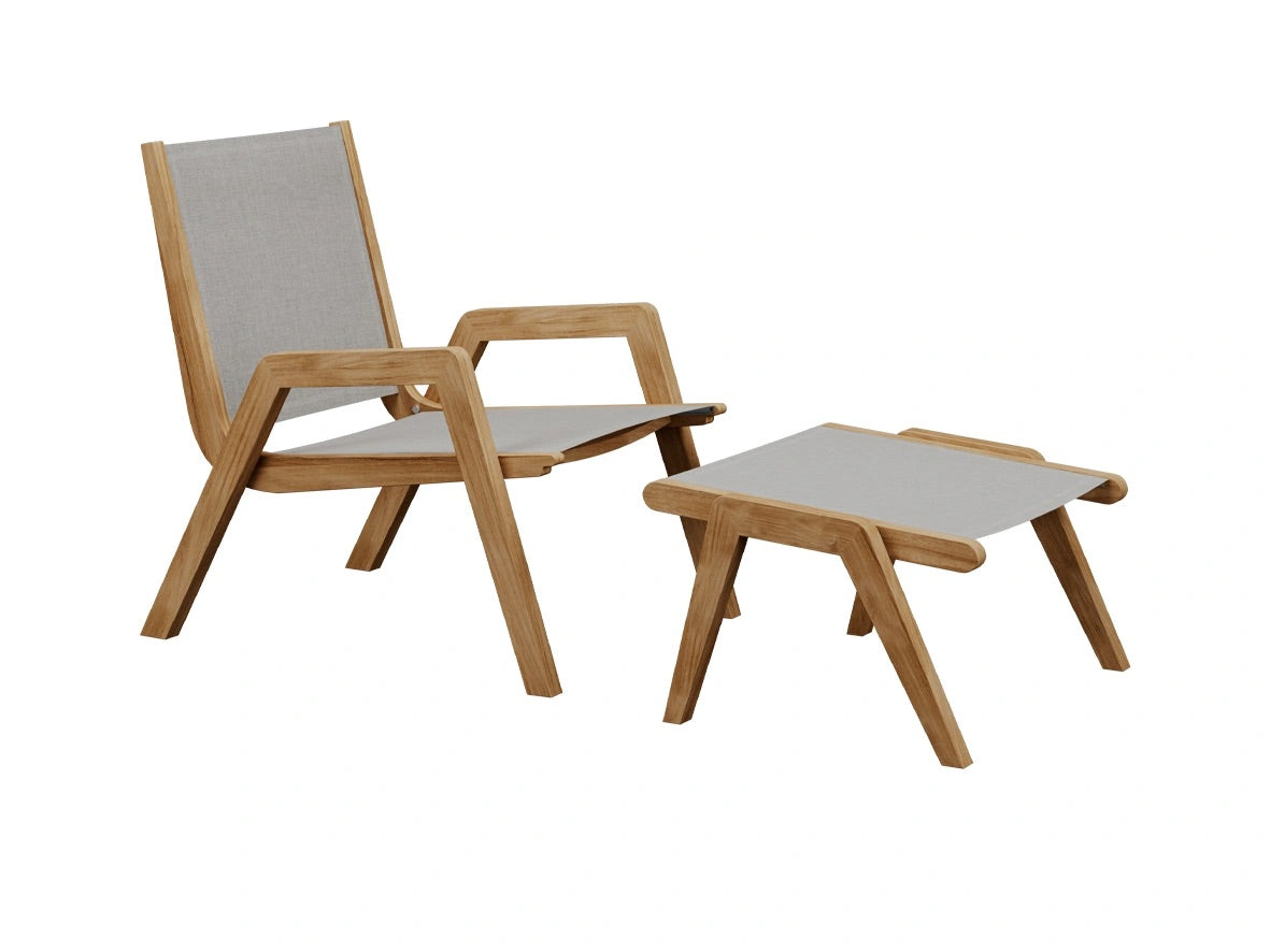 Traditional Teak I Kate Stool for Lounge Chair