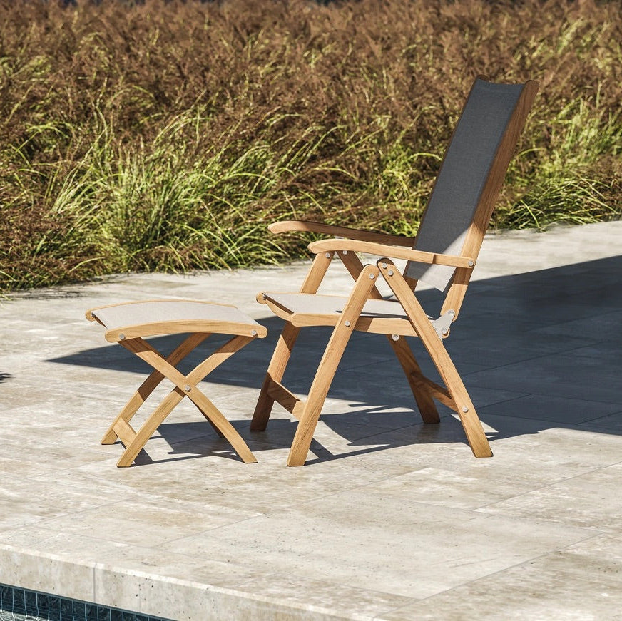 Traditional teak I Kate footstool