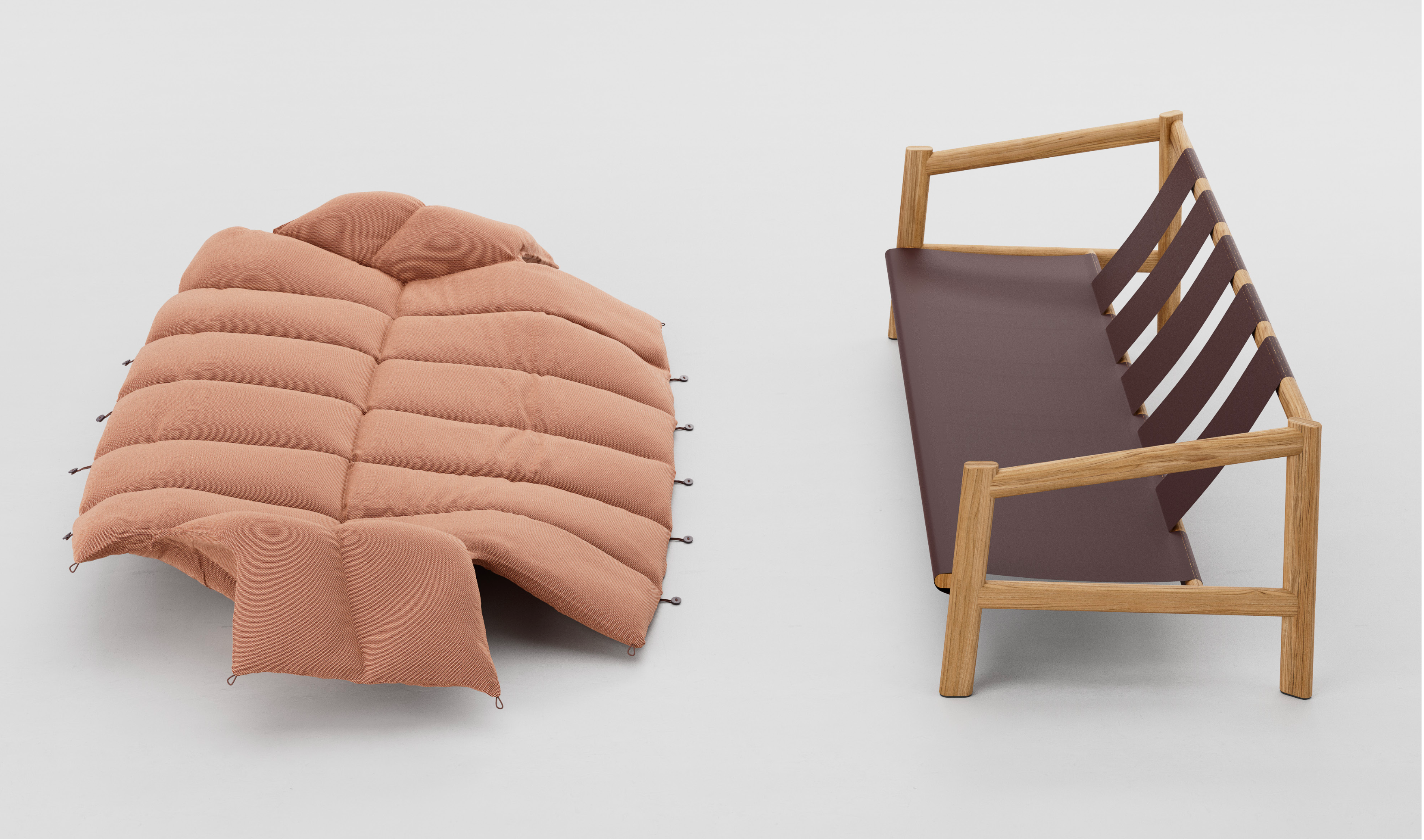 Kettal I Plumon 3-Sitzer Sofa 237 cm